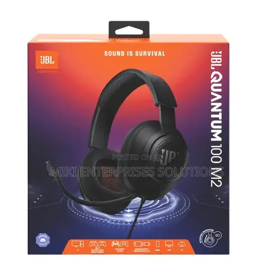 JBL Quantum 100M2 Headset na Wasan Kwamfuta - 1