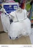 Girls' Turkey Christening Gown and Leggings Set - 1