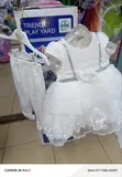 Girls' Turkey Christening Gown and Leggings Set - 5