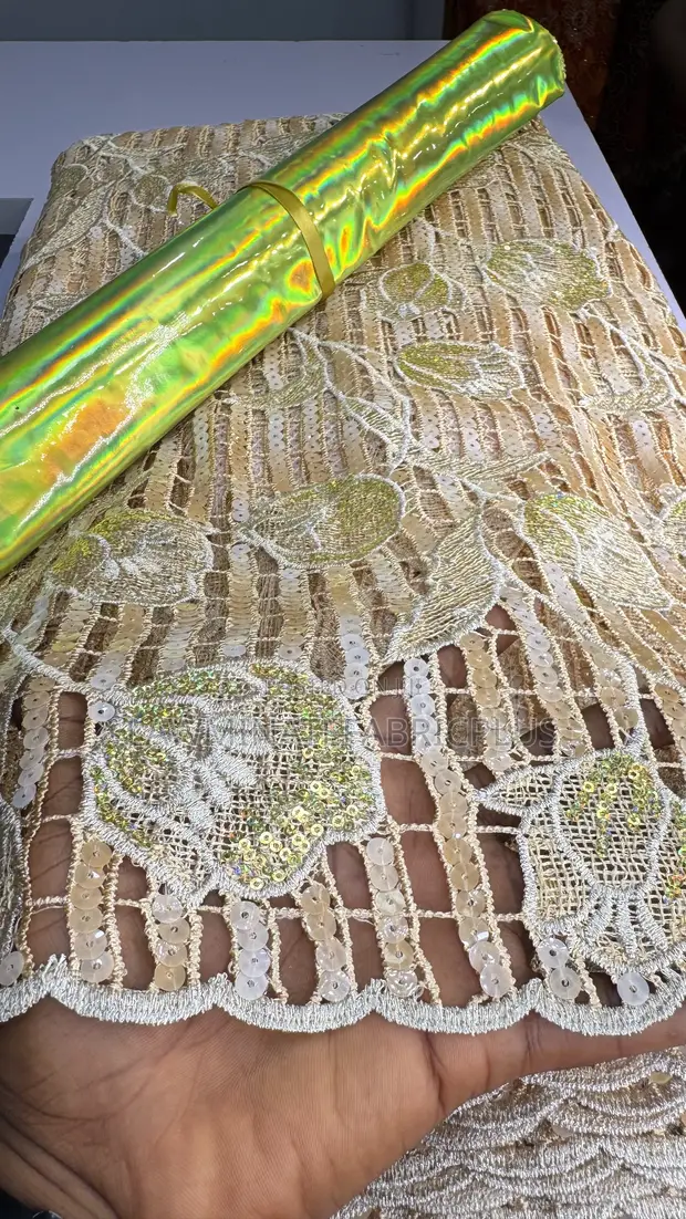 Handcut Lace Fabric - Sabon Kayayyakin - 1