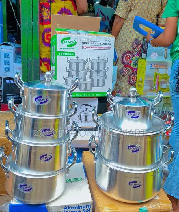 SMP 14pcs Aluminium Stock Pot Set - 1