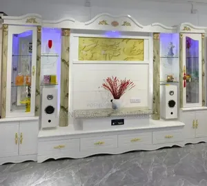 Luxurious Room Divider TV Cabinet with LED