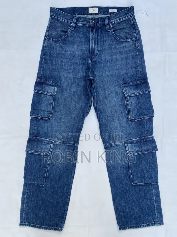 CANDA Blue Combat Cargo Denim Jeans - W30 L42 - 1