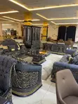 High Classic Turkish Royal Fabric Sofa Set with 8-Seater Dining - 3