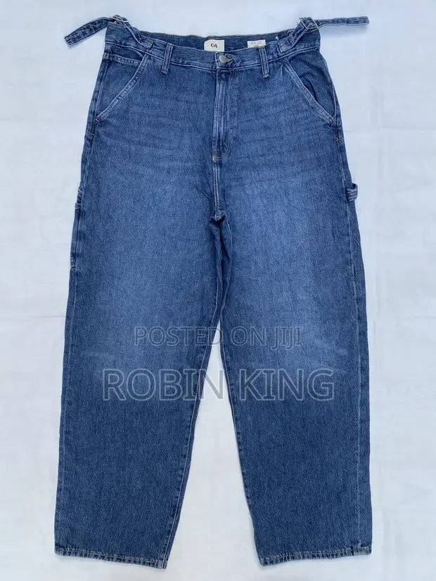 CANDA Blue Baggy Carpenter Denim Jeans W34 L45 - 1