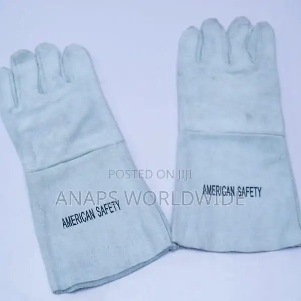 Ash Leather Industrial Gloves - 1