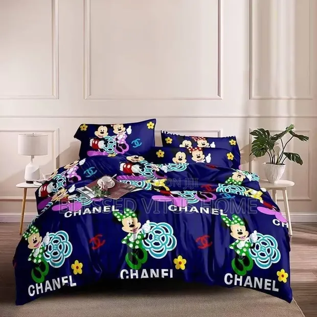 Kids Cartoon Print Bedspread - Fun & Colourful - 1