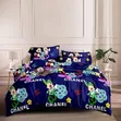 Kids Cartoon Print Bedspread - Fun & Colourful - 1