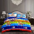 Kids Cartoon Print Bedspread - Fun & Colourful - 2