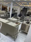 Complete High Quality Turkish Royal Fabric Sofa Set & 8-Seater Dining Table - 3