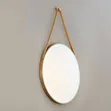 Gold Flame Belt Mirror with LED Lights - 1