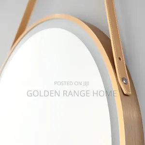 Gold Flame Belt Mirror with LED Lights