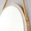 Gold Flame Belt Mirror with LED Lights - 2