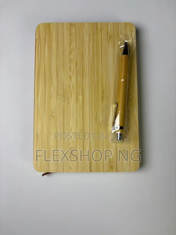 100 Leaves Bamboo Jotter with Pen - 1
