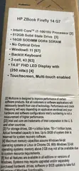 HP ZBook Firefly 14 G7 Laptop - Core i7, 16GB RAM, 512GB SSD - 2