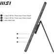 MSI PRO MP161 E2 Portable Monitor 15.6" FHD IPS USB-C - 4