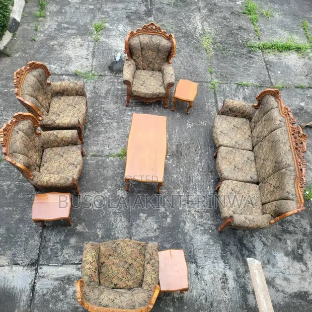 Home Interiors 7-Seater Antique Sofa Set - Used - 1