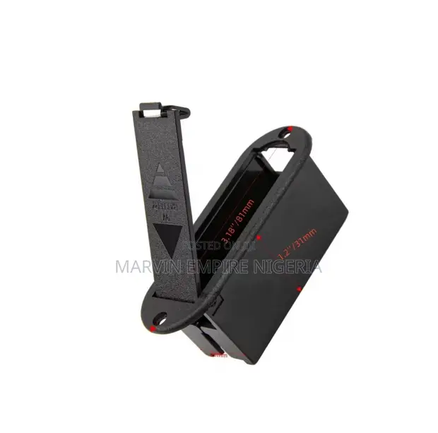 9V Battery Holder with Snap Connector for Bass Guitar - 1