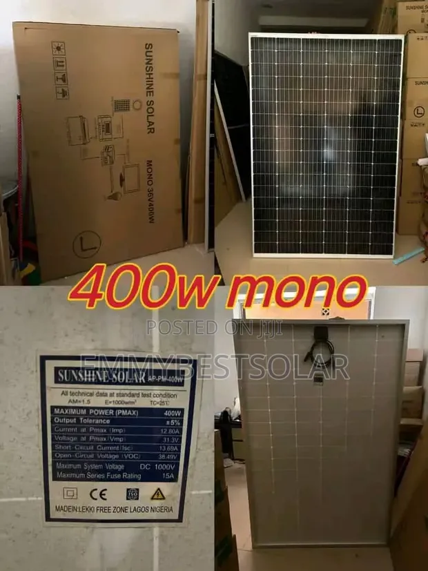400W Monocrystalline Sunshine Gold Solar Panel - 1