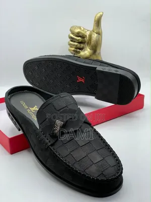 Louis Vuitton Loafers - Men's Black Leather