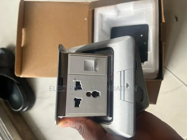 Kripal 13A Double Floor/Table Socket - 1