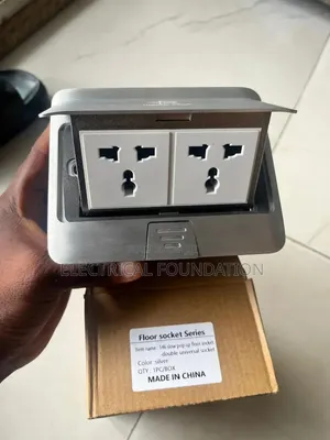 Kripal 13A Double Floor/Table Socket