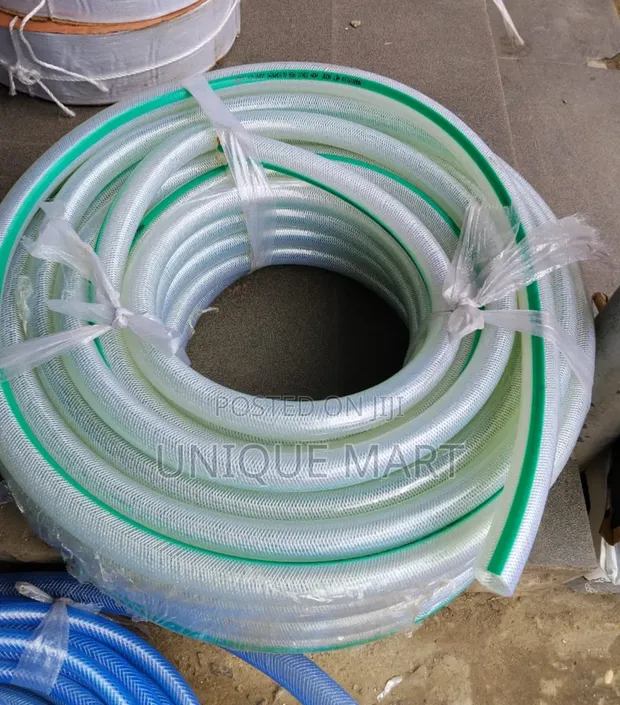 1-1/4" (32mm) Food-Grade Braided PVC Hose - 50 Meters - 1