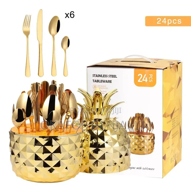 24-Guzuri Mai Tsarin Nanasu Na Bakin Karfe na Spoon - 1