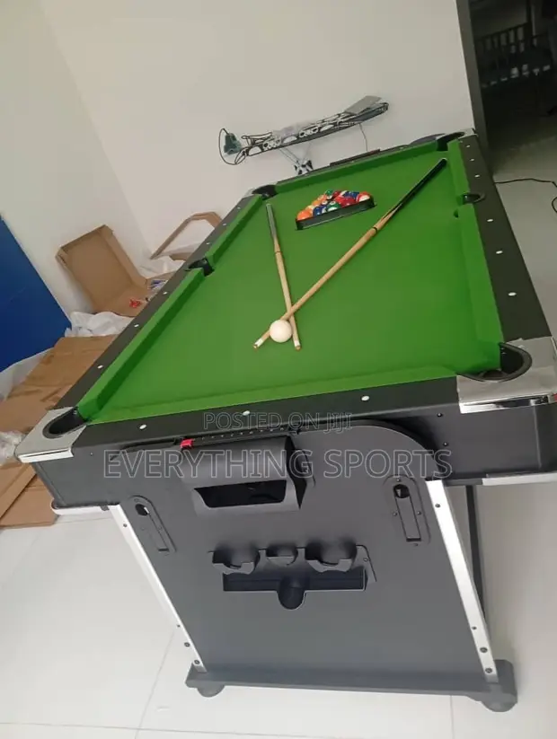 4-in-1 Snooker, Table Tennis & Air Hockey Board - 1
