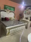 6x7 Imported Turkish Royal Bed with Dressing Mirror and Side Drawers - 2