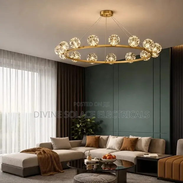 1000mm Round Chandelier Light by d.light - 1