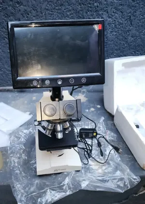 Trinocular Microscope with Camera for Laboratory Use