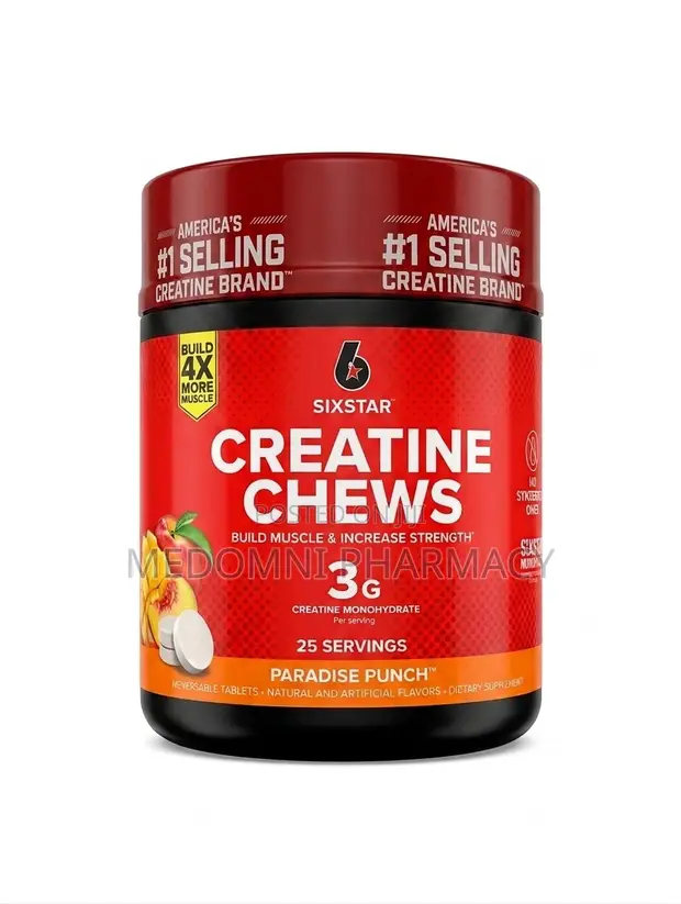 Six Star Pro Nutrition Creatine 3g Chews 75 Ct - 1