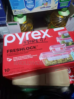 Pyrex FreshLock Asalin Kayan Ajiya Abinci na Gilashi 10-Piece