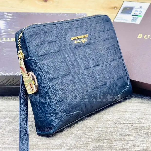Men's Leather Hand Purse Clutch - 1