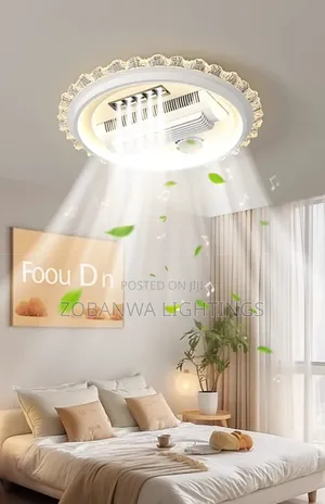 Fitilar Fan Mai Haske Mai Ruwan Gani (Bladeless LED Ceiling Fan Light)