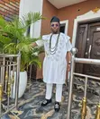 Kyakyawan Agbada & Shokoto - Fari - 2