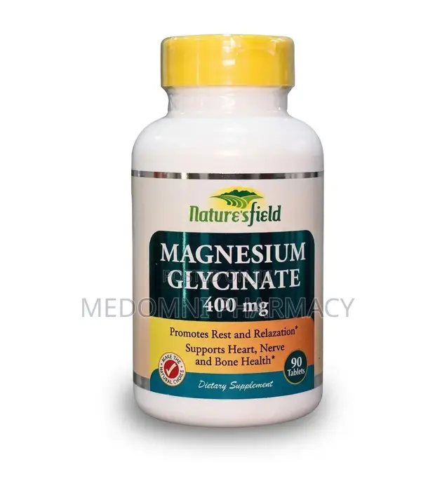 Nature's Field Magnesium Glycinate 400mg - 90 Tablets - 1