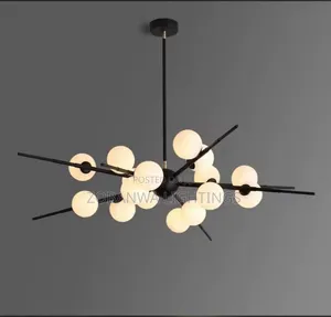 Sputnik Chandelier LED Bubble Glass Molecular Lamp