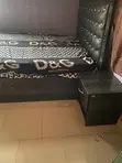 Bed and Bedframe (4.5ft) with Bedside Drawer - 3