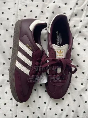 Luxury Adidas Samba Sneakers - Wine