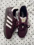 Luxury Adidas Samba Sneakers - Wine - 1
