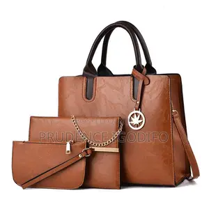 Luxury Handbag - Classic Black Stripes