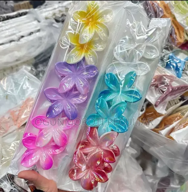 Flower Hair Clips - Women's Acrylic - 1