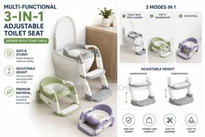 Multi-Functional 3-in-1 Toilet Seat Trainer