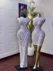 Luxury Mesh Foam Dots Dress - 2