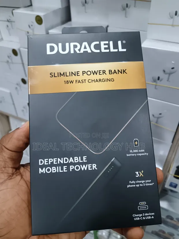 Duracell Slimline Power Bank 10000mAh 18W Fast Charging - 1