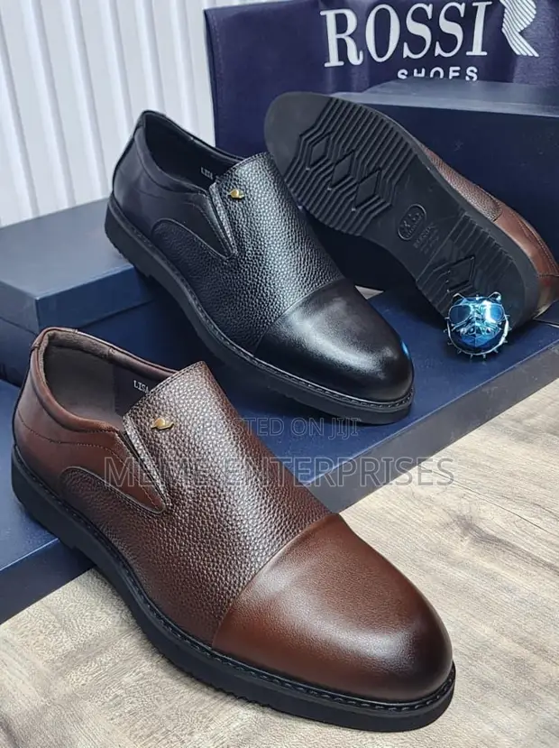 Rossi Classic Leather Men's Flats Shoes - 1
