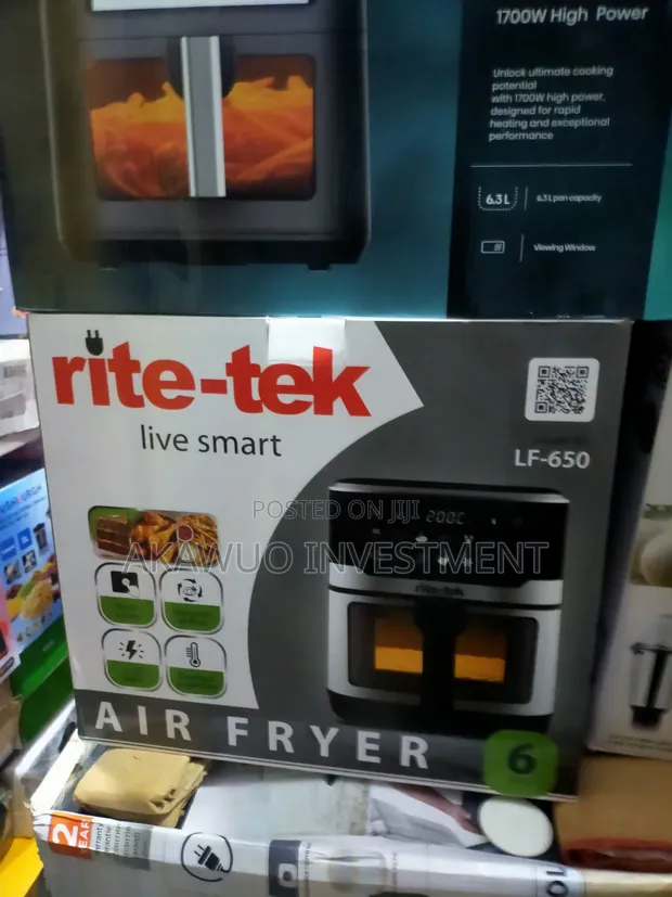Rite Tek Air Fryer 6 Liters Na Asali - 1