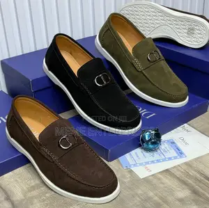 Dior Suede Flats Shoes - Black